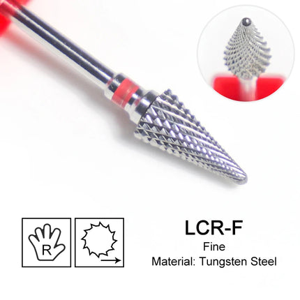 Carbide Large Cone Nail Drill Bits Electric Milling Cutter For Gel Polish Removal Grinding DIY Home Salon Manicure Pedicure Nail Art Accessories Supplies