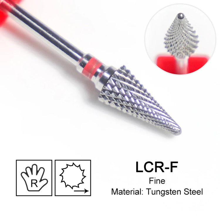 Carbide Large Cone Nail Drill Bits Electric Milling Cutter For Gel Polish Removal Grinding DIY Home Salon Manicure Pedicure Nail Art Accessories Supplies