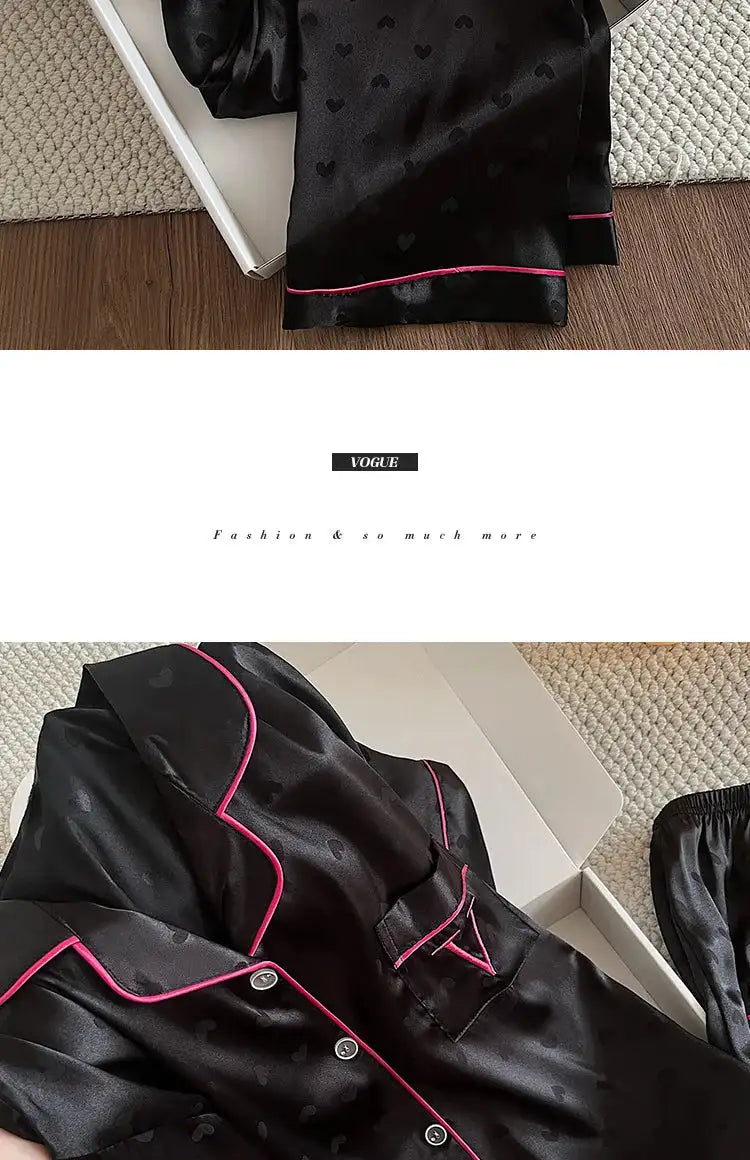 Pigiama floreale da donna della nuova estate Ragazze Estate Piccoli pantaloni freschi a maniche corte Abito da casa in raso di seta ghiacciata Foto reali platinumshop