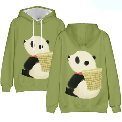 Fashion Cute Panda 3D Print Hoodies Men Women Animal Hooded Sweatshirts Hoody Oversized Pullovers Y2k Tracksuit Top Man Clothing