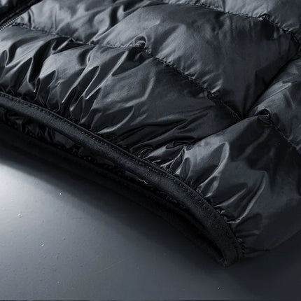 Plus Size thin and light hooded men's down jacket large size coat man puffer plus size winter jacket men 9XL 10XL 11XL 13XL 14XL