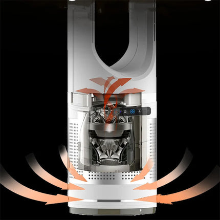 Ventilatore da 46 pollici Ventilatore da pavimento intelligente con vento caldo e freddo Ventilatore da pavimento per la casa Ventilatore di raffreddamento con circolatore d'aria con telecomando silenzioso