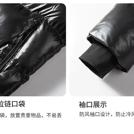Winter Black All-match Men Parkas Coats with Hood Comfortable Warm Male Clothing Solid Color Thicken Cotton Jackets High Quality