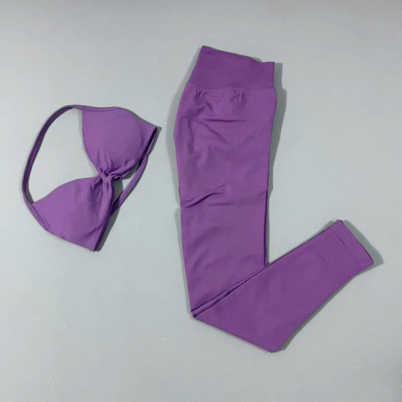 Yoga Gym Set 2 Piece Women Strappy Yoga Bra Top Workout Scrunch Shorts Sports Suit Fitness Clothes Seamless Yoga