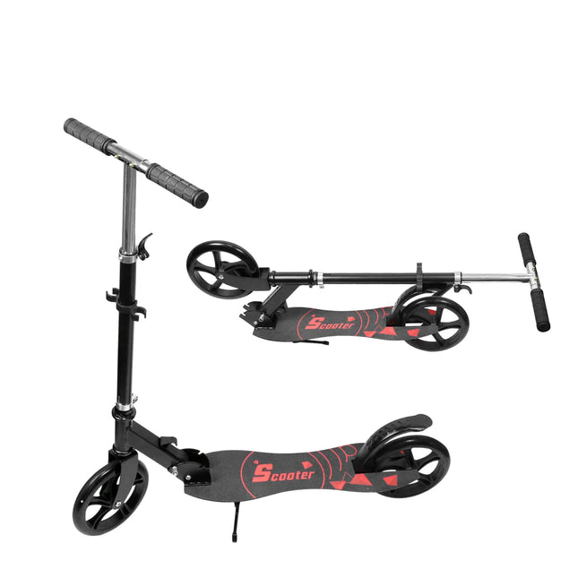 Monopattino per Adolescenti e Adulti (Carico Massimo 70 kg) Pieghevole, Grandi Ruote in Poliuretano, Freno a Pedale, Antiscivolo, Altezza Manubrio 81-101 cm