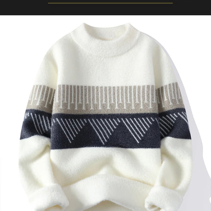 Fall Mens Christmas Cashmere Sweater O Neck Men Tops Quality Male Pullover Sweaters Thick Warm Pull Homme 2023
