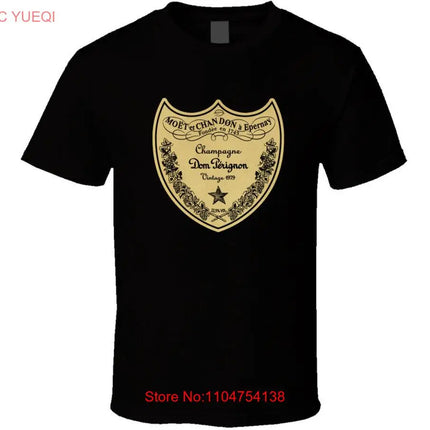 Dom Perignon Luxury Champagne Moet French France Bubbly vintage washed T-shirt Slightly branded Unisex fashion Elegant