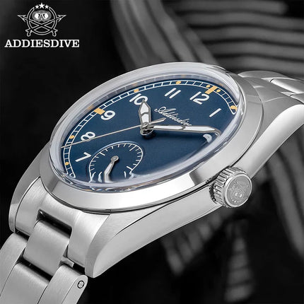 ADDIESDIVE 36mm Men's VH60 Quartz Watch BGW9 Night Light Bubble Glass 100m Waterproof Stainless Steel Men's Simple Watch AD2099