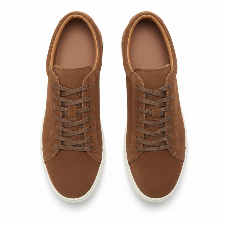 Men's Suede Loafers Walking Style Shoes Durable Pure Leather Casual Skateboarding Shoes