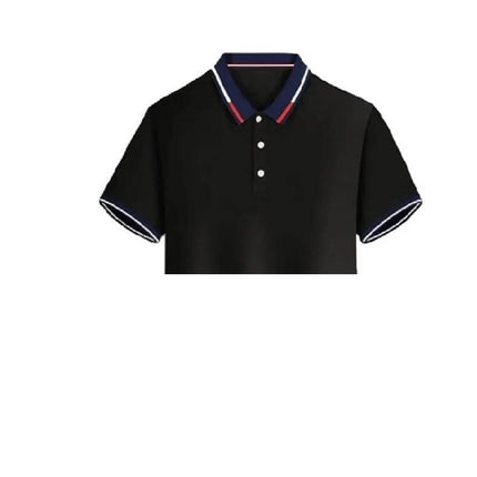 Men's short sleeve top daily casual short sleeve T-shirt with lapel casual short sleeve men's casual T-shirt
