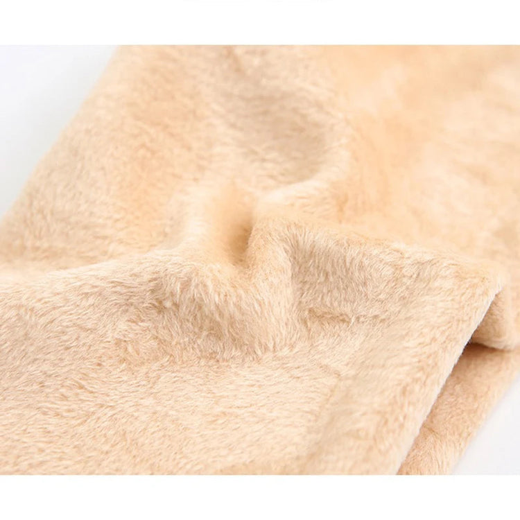 Ladies Winter Skin Tone Leggings Dual-layer Warm Stretchy Fleece Lined Pantyhose Natural Skin Color Soft Long Tights For Women PlatiNum