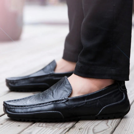 Scarpe Casual da Uomo con Suola Morbida, Mocassini Leggeri Antiscivolo per Guida, Taglie Grandi, Scarpe in Pelle Tenis Masculino