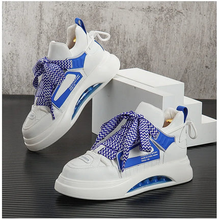 High top White Sneakers Best selling Mens Sneakers With Anti slip Wear resistant Properties Increasing Height by 6 Centimeters