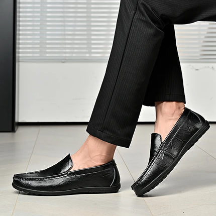 Scarpe Casual da Uomo in Pelle PU, Nuovi Arrivi, Mocassini Leggeri e Comodi, Scarpe da Guida e da Cerimonia, Slip-On
