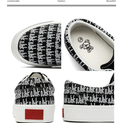 Designer Canvas Casual shoes for men  Flats Vulcanized Shoes Original printed sneakers male Skateboard street shoes men Tennis