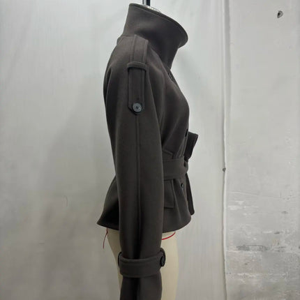 Women's New Jackets Autumn 2026 Fashion Loose High-necked Warm Autumn Woolen Coats Chic Women's Street Youth Outerwear Coats