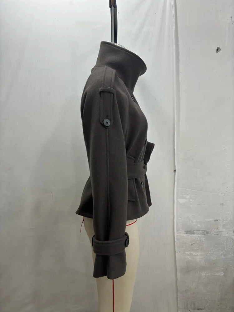 Women's New Jackets Autumn 2026 Fashion Loose High-necked Warm Autumn Woolen Coats Chic Women's Street Youth Outerwear Coats