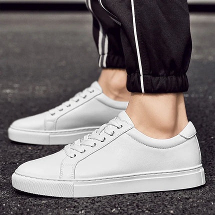 Luxury Brand Men's Sneakers Genuine Leather Casual Shoes Leisure Walk Men Shoes All-match Outdoor Skateboard Footwear For Male