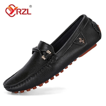 YRZL Mocassini da uomo Scarpe in pelle fatte a mano Scarpe da guida casual Scarpe slip-on Mocassini comodi di lusso Scarpe da uomo Taglie forti 37-48