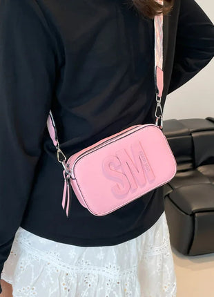 Cross-Border Style Camera Bag Fashionable Retro Women's Shoulder Slant Bag Small Square Bag Street Trend PU Material PlatiNum