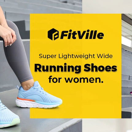 FitVille Wide Toe Box Shoes For Women Breathable Wide Fit Running Shoe Lightweight for Swollen Feet with Cushioned Relief Pain PlatiNum