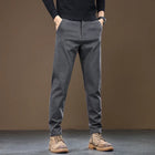 2026 New Autumn Winter Slim Straight Casual Pants Men Business Pants Trousers Male Work Clothes Black Gray Coffee Mens Clothing