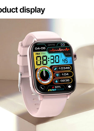 2025 Nuovo AI Diagnosi Lipidi nel sangue Acido urico Test di composizione corporea Smart Watch per uomo ECG + PPG Chiamata Bluetooth Salute Smartwatch platinumshop