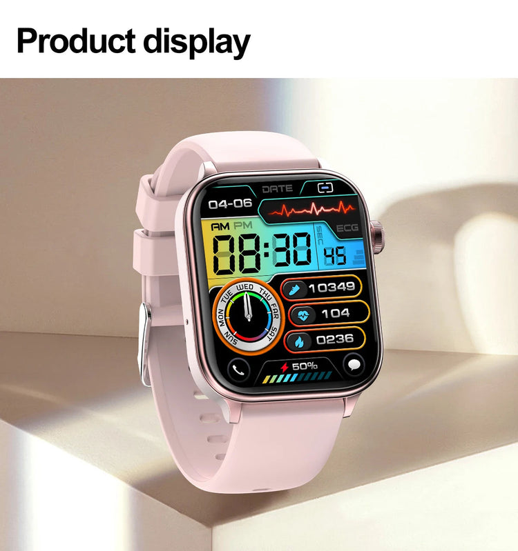 2025 Nuovo AI Diagnosi Lipidi nel sangue Acido urico Test di composizione corporea Smart Watch per uomo ECG + PPG Chiamata Bluetooth Salute Smartwatch platinumshop