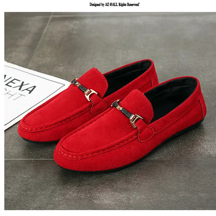 Estate nuove scarpe da uomo alla moda mocassini morbidi di alta qualità mocassini in pelle scamosciata Casual Flats Outdoor Light Walking scarpe da uomo Zapatos