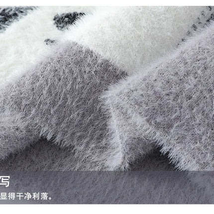 2024 winter new style men's sweater knitted long sleeve Warm Men Fashion Sweaters Thicken Warm wool pullovers Sweater male