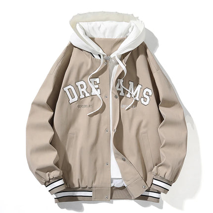 High Quality Baseball Uniform Jacket New Men's Autumn New Trendy Brand All-match Student Hooded Jacket Plus Size Coats Male 8XL