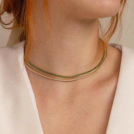 eManco Fashion Crystal High Quality Stainless Steel Gold Plated Necklace Ladies Charming Accessories Gifts Wholesale PlatiNum
