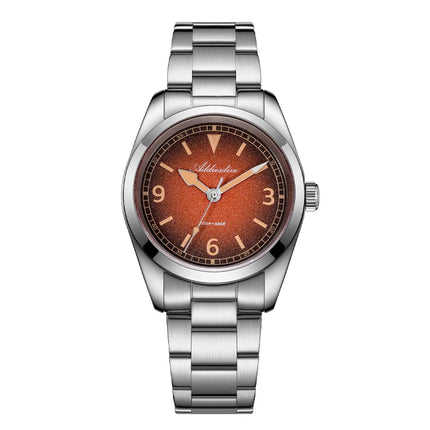 ADDIESDIVE New 36Mm Men's Quartz Watch Retro Dial Sapphire Glass 100M Waterproof Stainless Steel Night Light Retro Quartz Watch