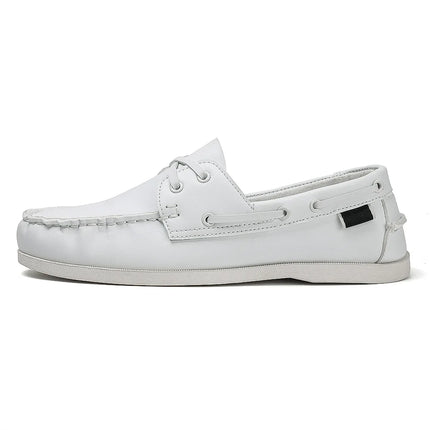 Scarpe mocassini da uomo alla moda con punta a grembiule, comode antiscivolo per passeggiate all'aperto, viaggi, primavera ed estate