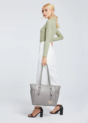 Miss Lulu Handbag DONNA, borsa shopper grande, borsa a tracolla con tracolla regolabile, versione migliorata
