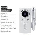Wireless Portable Rechargeable Electric Nail Polishing Machine New Cordless Nail Surface Polisher Gel Nail Remover Professional Home Salon Manicure Pedicure Care Tool For DIY Nail Art Design