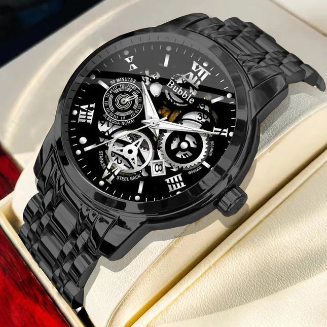 Orologio UTHAI da uomo Orologio da polso al quarzo versatile di lusso leggero e di fascia alta alla moda Orologio da uomo vuoto romano impermeabile platinumshop