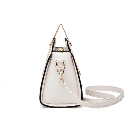 Cat Shaped Handle Women Handbag Trendy And Fashionable, Solid Color, Simple And Casual Crossbody Shoulder Shell Bag PlatiNum