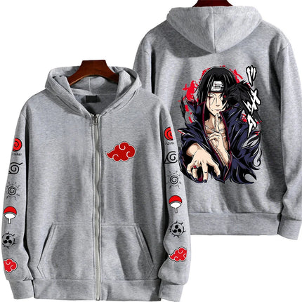 Uchiha Itachi Naruto Nikkan 2026 New Fashionable Harajuku Men's Trendy Casual Sweatshirt Men's Couple Style Coat