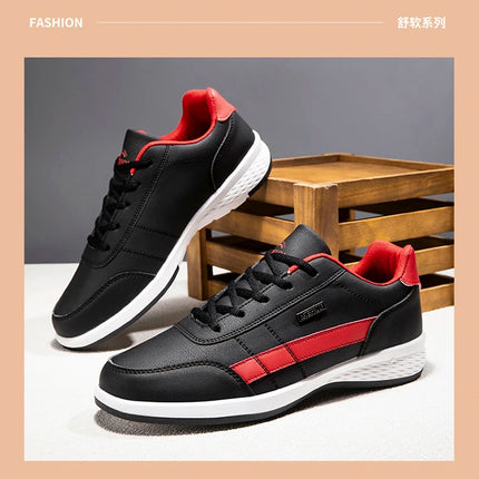Pu Leather Men Shoes Sneakers Trend Casual Breathable Leisure Male Sneakers Non-Slip Footwear Vulcanized Shoes Tenis Masculino