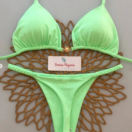 Micro Bikini 2026 Costume da bagno donna Nuovo costume da bagno sexy Halter Bikini Set brasiliano Biquini Perizoma femminile Beachwear Party Wear platinumshop