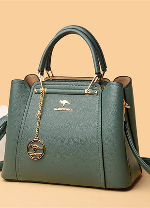 2024 Luxury Women Designer 3 Layers Shoulder Crossbody Sac Ladies Large Capacity Leather Handbags Shopper Brand Messenger Totes PlatiNum