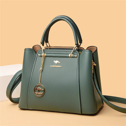 2024 Luxury Women Designer 3 Layers Shoulder Crossbody Sac Ladies Large Capacity Leather Handbags Shopper Brand Messenger Totes PlatiNum