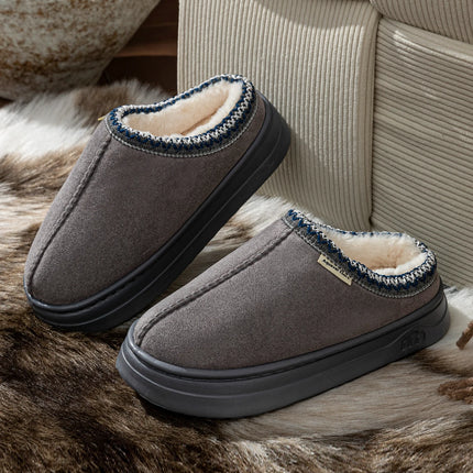 Fashion Winter Soft Sole Women's Slipper Boots Fuzzy Outdoor Casual Simple Anti-slip Indoor Warm Comfort Men Plush Home Shoes