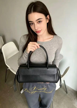 Borsa in pelle morbida, borsa a tracolla da donna, borsa di alta qualità, borsa da lavoro.