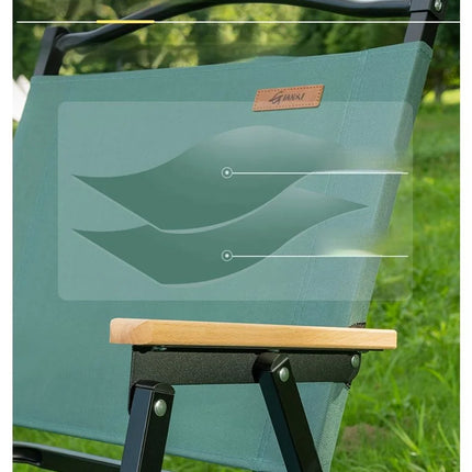 GIANXI Sedia pieghevole verde da campeggio estiva all'aperto Telaio in alluminio nero Sedia da pesca ultraleggera portatile Sedia da spiaggia per barbecue