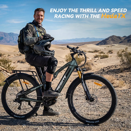 Bicicletta elettrica Heda TX19 1000W 48V 19.2AH Batteria al litio Freno a disco idraulico Pneumatici da 29 pollici Bicicletta elettrica da montagna per adulti
