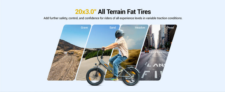 Bicicletta Elettrica Pieghevole HillMiles Mile2 per Adulti, Motore 250W, Batteria 36V13AH, Bici Elettrica da Città per Pendolari, Pneumatici Fat da 20 Pollici