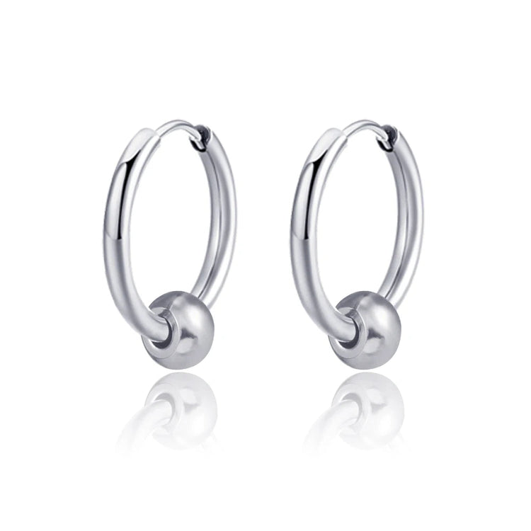 Long Hanging Crosses Leaves Pendants Hoops Woman Earrings Man Vintage Stainless steel Hip Hop Ear Piercing Jewelry Accessories PlatiNum