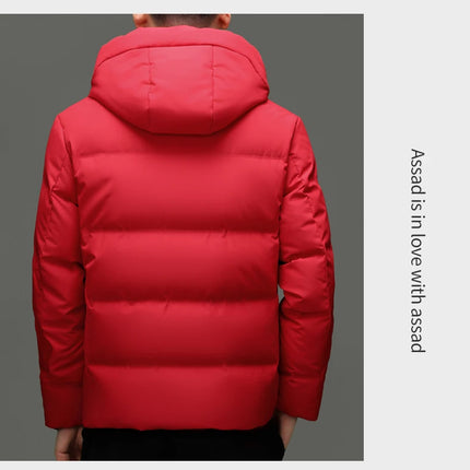 Real 85% Goose Down Jacket Men 2025 Winter Warm Puffer Coat Luxury Hood Thermal Outdoor Jacket Goose Down Parkas Zipper Clothes